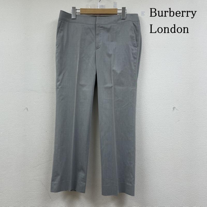 バーバリーロンドン Burberry London パンツ スラックス スラックス フィット パンツ テーパード ノータック ジップフライ 無地 46 無地 灰 / グレー / gray レディース USED 古着 中古 50146299