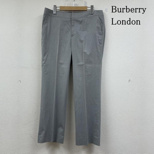バーバリーロンドン Burberry London パンツ スラックス スラックス フィット パンツ テーパード ノータック ジップフライ 無地 46 無地 灰 / グレー / gray レディース USED 古着 中古 50146299