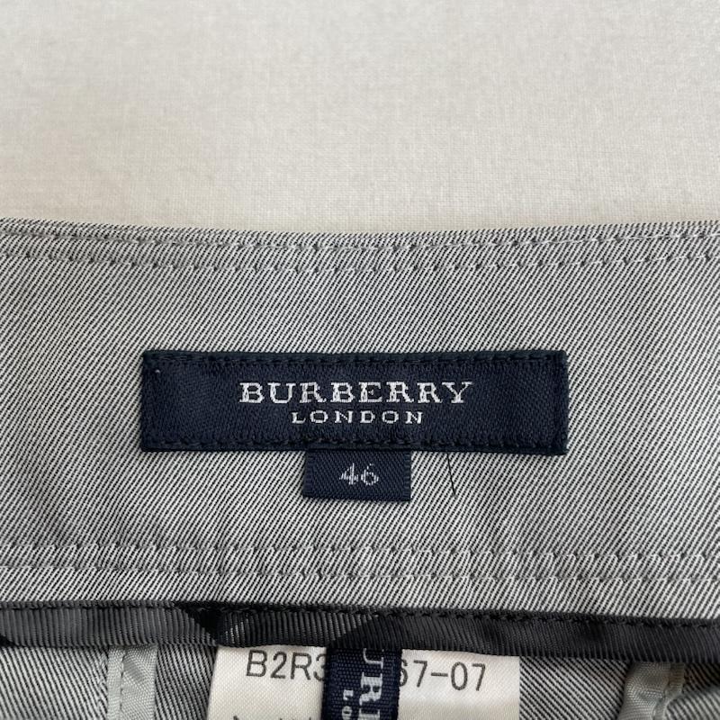 バーバリーロンドン Burberry London パンツ スラックス スラックス フィット パンツ テーパード ノータック ジップフライ 無地 46 無地 灰 / グレー / gray レディース USED 古着 中古 50146299
