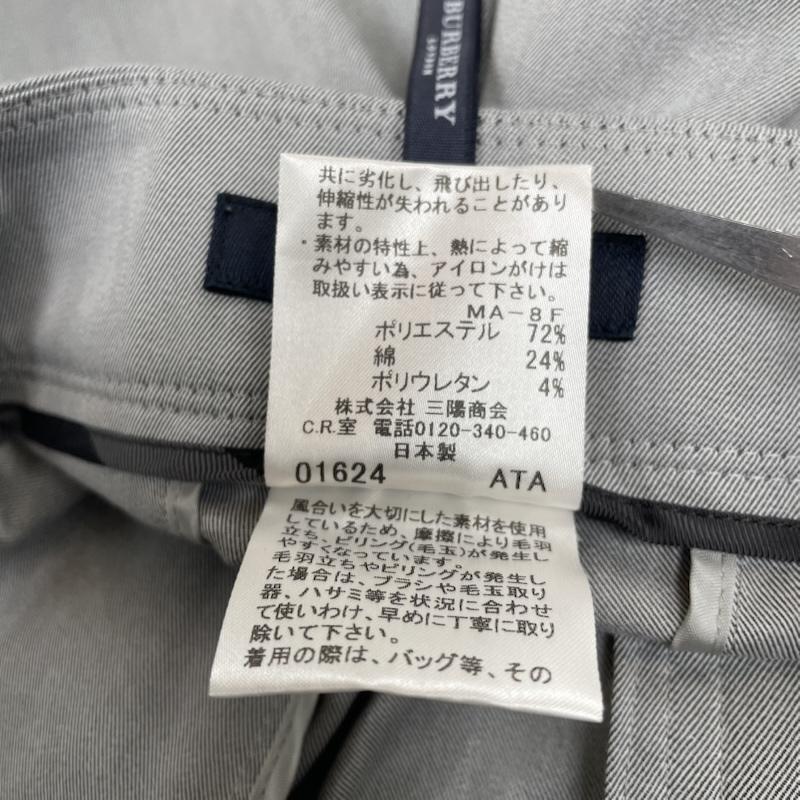 バーバリーロンドン Burberry London パンツ スラックス スラックス フィット パンツ テーパード ノータック ジップフライ 無地 46 無地 灰 / グレー / gray レディース USED 古着 中古 50146299