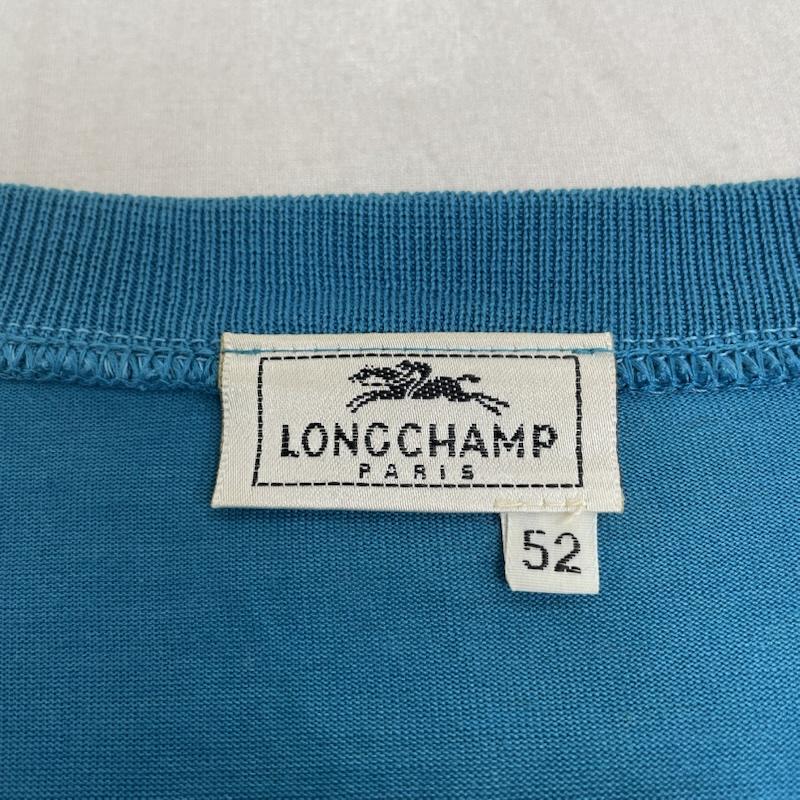 ロンシャン LONGCHAMP ニット、セーター 長袖 ニット クルーネック セーター 長袖 帆船 ロゴ 刺繍 長袖 スカイブルー サイズ52 52 ロゴ、文字 X  X 刺繍 青 / ブルー / blue メンズ USED 古着 中古 50146306