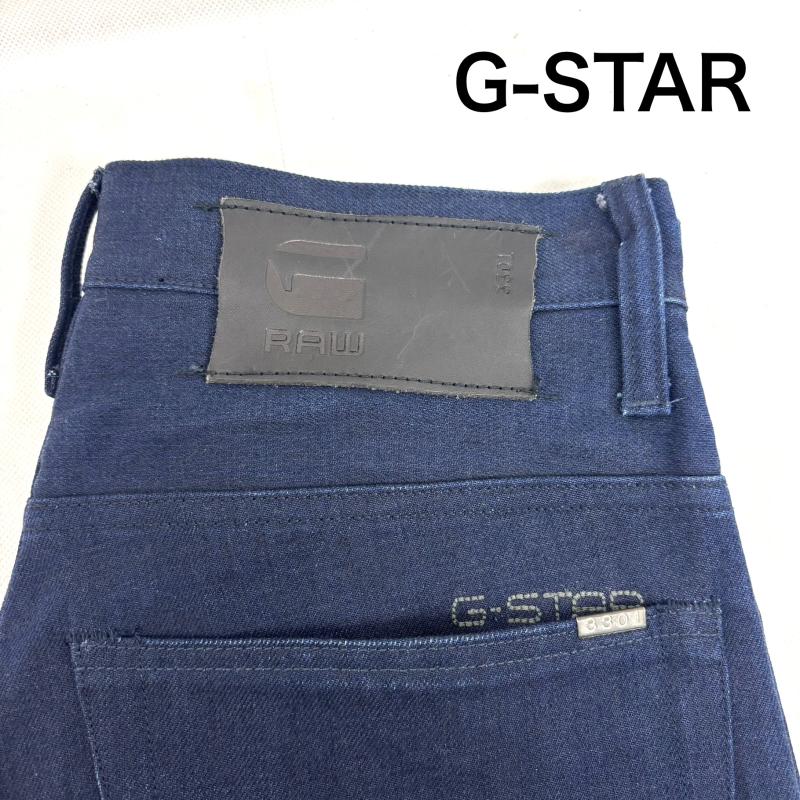 ジースターロゥ G-STAR RAW パンツ デニム、ジーンズ ストレートデニム 3301 ダークブルー 28インチ メンズ USED 古着 中古 50146312