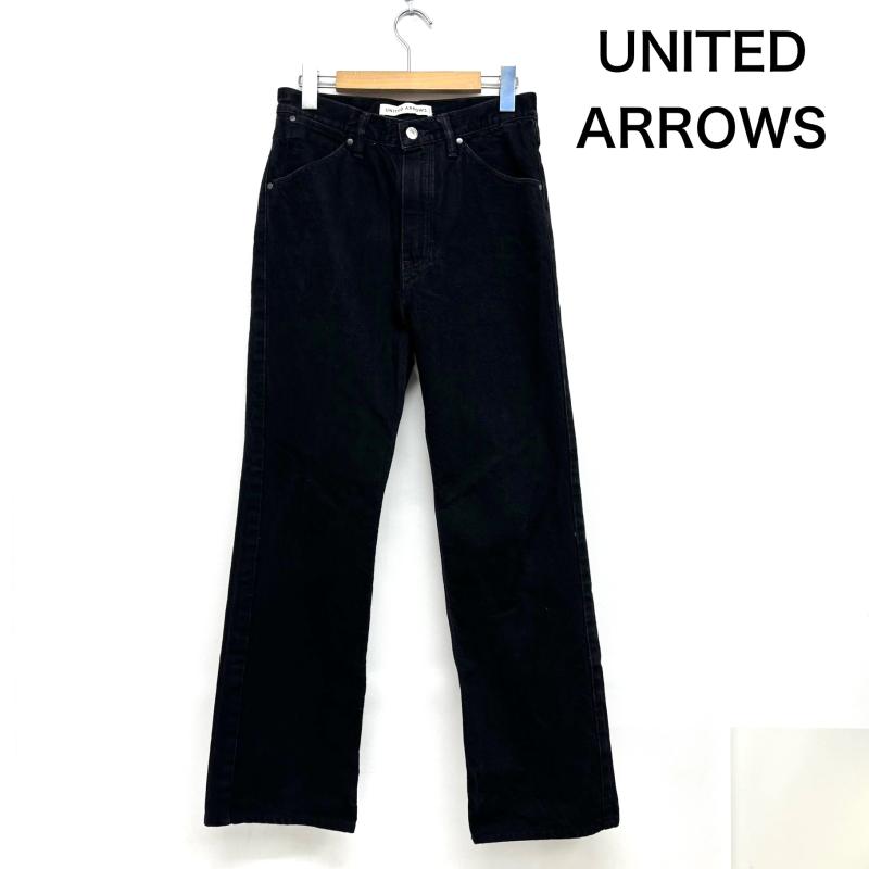 ユナイテッドアローズ UNITED ARROWS パンツ デニム、ジーンズ ブラックデニム ストレート S 黒 / ブラック / black メンズ USED 古着 中古 50146314