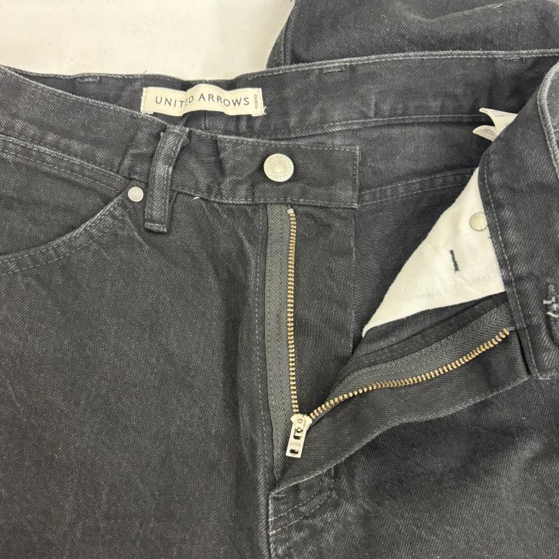 ユナイテッドアローズ UNITED ARROWS パンツ デニム、ジーンズ ブラックデニム ストレート S 黒 / ブラック / black メンズ USED 古着 中古 50146314
