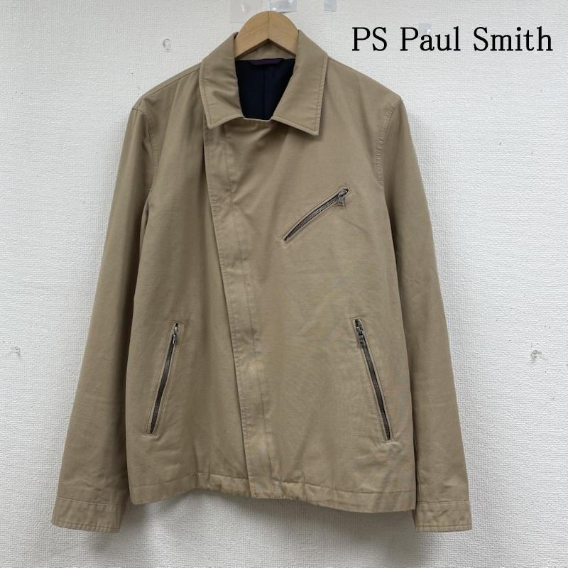 ピーエスポールスミス PS Paul Smith ジャケット、上着 ライダース ダブルライダース ジャケット ジップアップ コットン 無地 PP-KS-40001 L 無地 ベージュ / ベージュ / beige メンズ USED 古着 中古 50146320