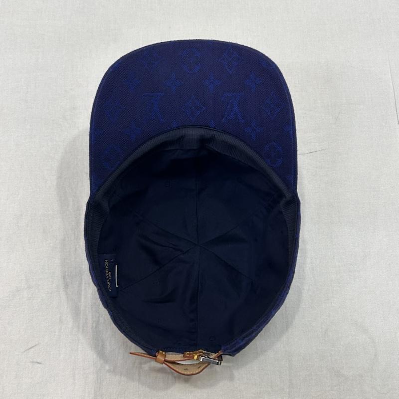 ルイヴィトン LOUIS VUITTON 帽子 キャップ モノグラム エッセンシャル キャップ nx1221 m77590 総柄 レザー ジャカード織り - 総柄 X ロゴ、文字 紺 / ネイビー / navy メンズ USED 古着 中古 50146342