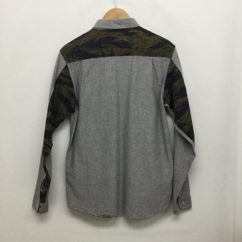 ラファイエット Lafayette シャツ、ブラウス 長袖 lafayette LFT14AW35 長袖シャツ　迷彩 M 無地 灰 / グレー / gray メンズ USED 古着 中古 50146350