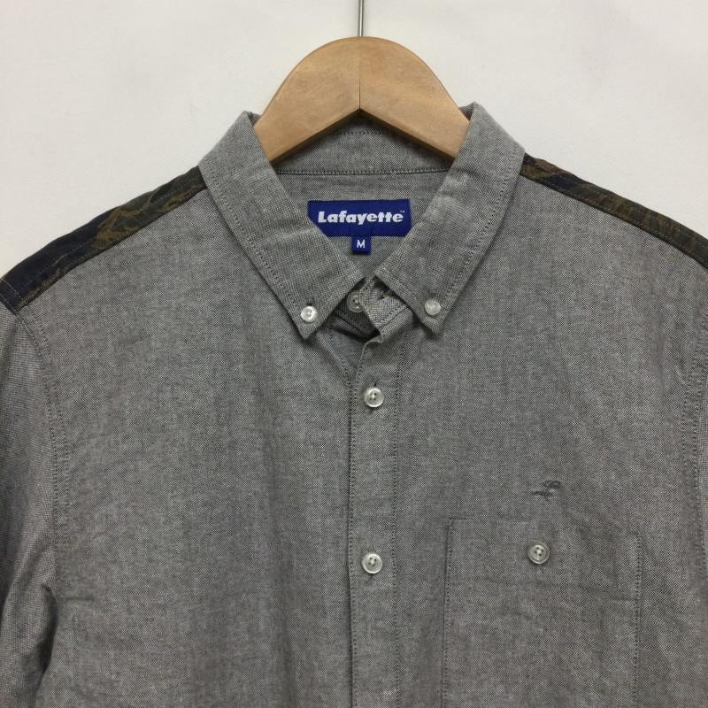 ラファイエット Lafayette シャツ、ブラウス 長袖 lafayette LFT14AW35 長袖シャツ　迷彩 M 無地 灰 / グレー / gray メンズ USED 古着 中古 50146350