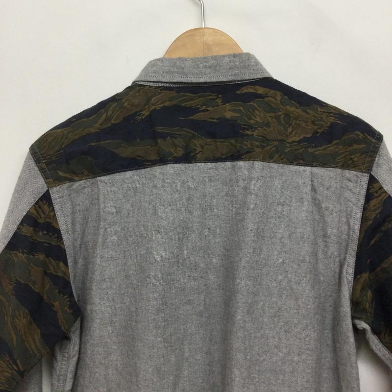 ラファイエット Lafayette シャツ、ブラウス 長袖 lafayette LFT14AW35 長袖シャツ　迷彩 M 無地 灰 / グレー / gray メンズ USED 古着 中古 50146350