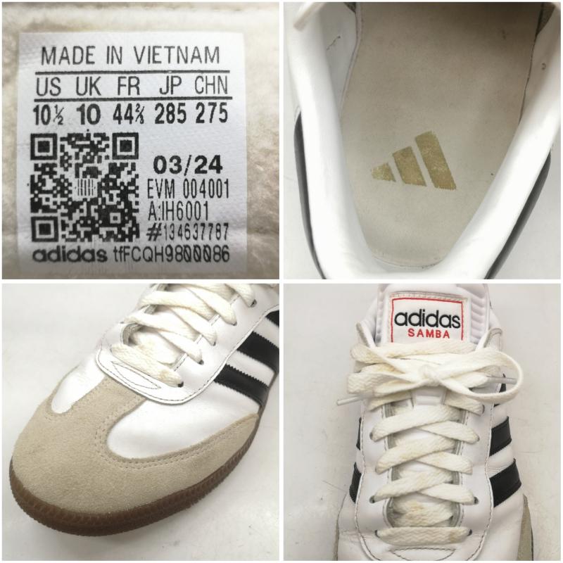 アディダス adidas スニーカー スニーカー Samba サンバ ローカット スニーカー IH6001 28.5cm 白 / ホワイト / white X 黒 / ブラック / black メンズ USED 古着 中古 50146395