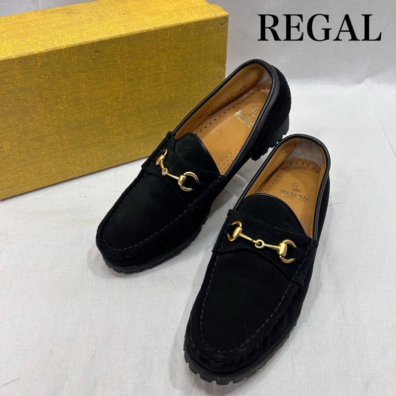 リーガル REGAL ローファー ローファー ビットローファー スウェード ブラック 24.5cm 無地 黒 / ブラック / black レディース USED 古着 中古 50146402