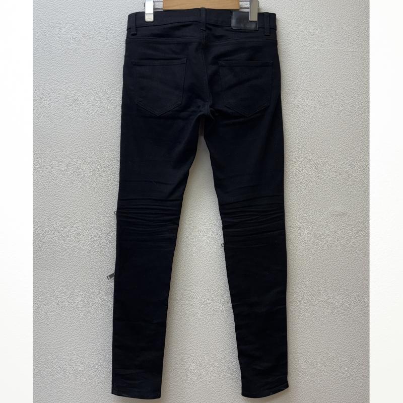 古着 USED パンツ デニム、ジーンズ SEANA シーナ ジップ ギミック ストレッチ ブラック デニム スキニー パンツ Y2K パンク L 黒 / ブラック / black メンズ USED 古着 中古 50146420