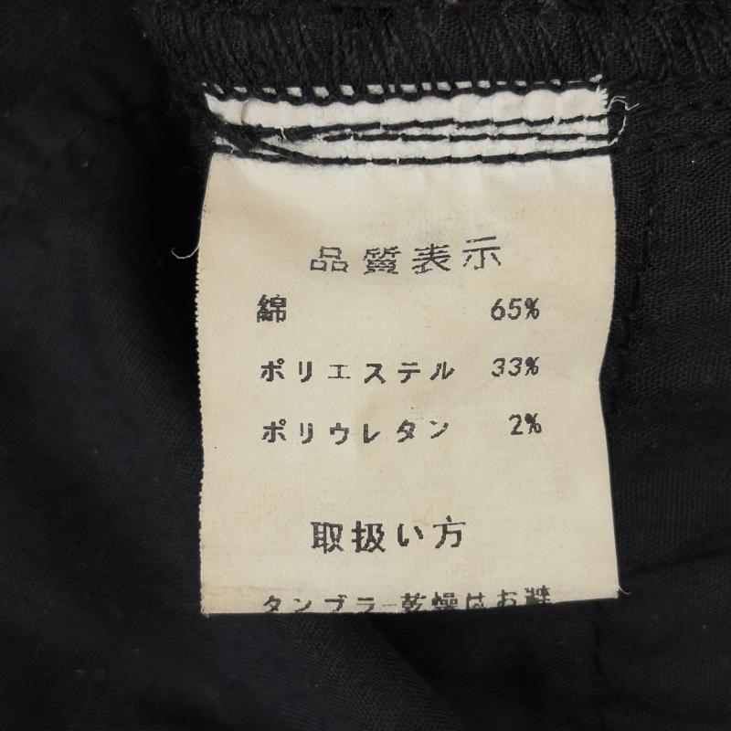 古着 USED パンツ デニム、ジーンズ SEANA シーナ ジップ ギミック ストレッチ ブラック デニム スキニー パンツ Y2K パンク L 黒 / ブラック / black メンズ USED 古着 中古 50146420