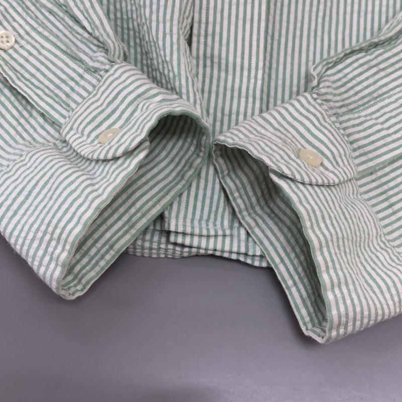 ラルフローレン RALPHLAUREN シャツ、ブラウス 長袖 90s CLASSIC FIT シアサッカー ストライプ ポニー 刺繍 ボタンダウン シャツ XL ストライプ X ロゴ、文字 X 刺繍 メンズ USED 古着 中古 50146441