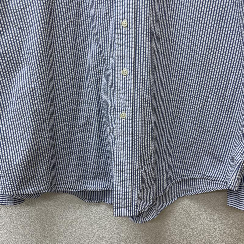 ラルフローレン RALPHLAUREN シャツ、ブラウス 長袖 90s CLASSIC FIT シアサッカー ストライプ ポニー 刺繍 ボタンダウン シャツ XXL ストライプ X ワンポイント X ロゴ、文字 X 刺繍 メンズ USED 古着 中古 50146442