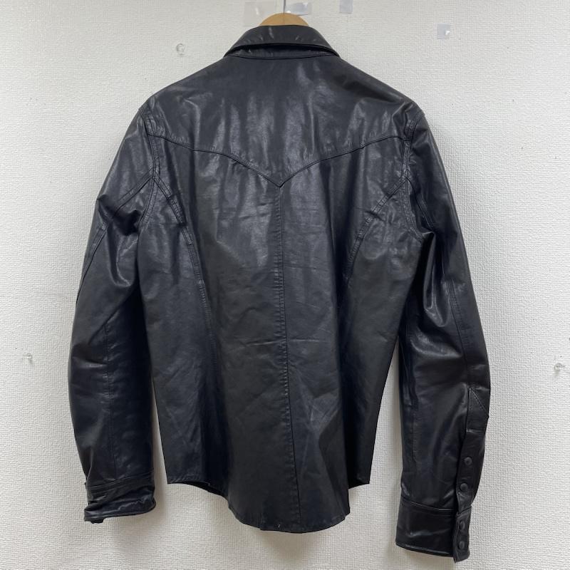 古着 USED ジャケット、上着 レザージャケット Dean McQueen ゴートレザー ジャケット 本革 リアルレザー スナップボタン 無地 3 無地 黒 / ブラック / black メンズ USED 古着 中古 50146504