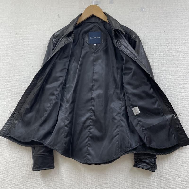 古着 USED ジャケット、上着 レザージャケット Dean McQueen ゴートレザー ジャケット 本革 リアルレザー スナップボタン 無地 3 無地 黒 / ブラック / black メンズ USED 古着 中古 50146504