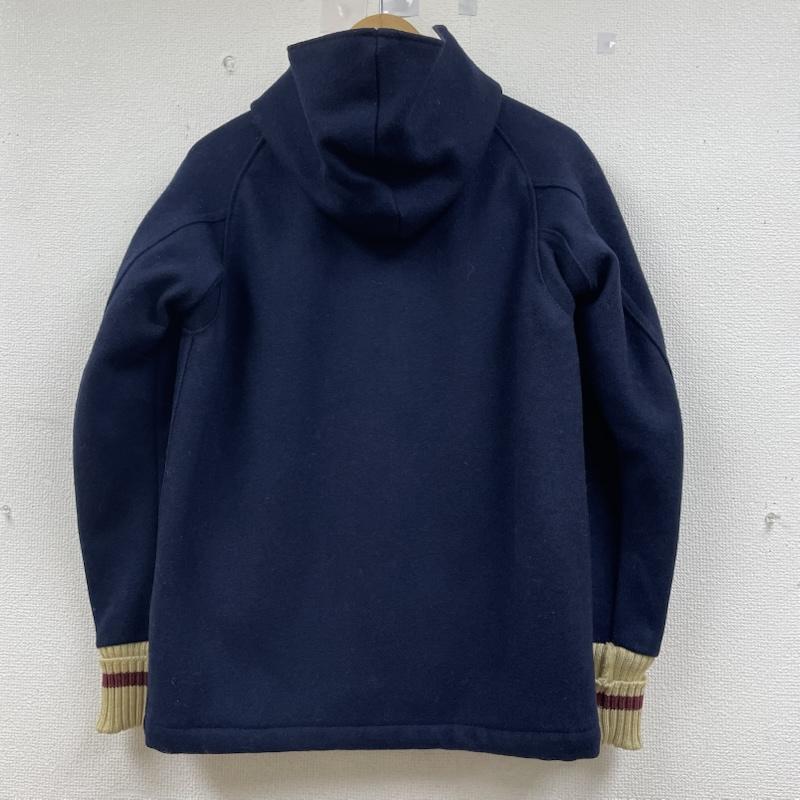 スクーカム SKOOKUM ジャケット、上着 ジャンパー、ブルゾン BEAVER HOODED SUR COAT フーディ― スタジアム ジャケット 39257 サイズ32 - ロゴ、文字 X 刺繍 紺 / ネイビー / navy メンズ USED 古着 中古 50146506