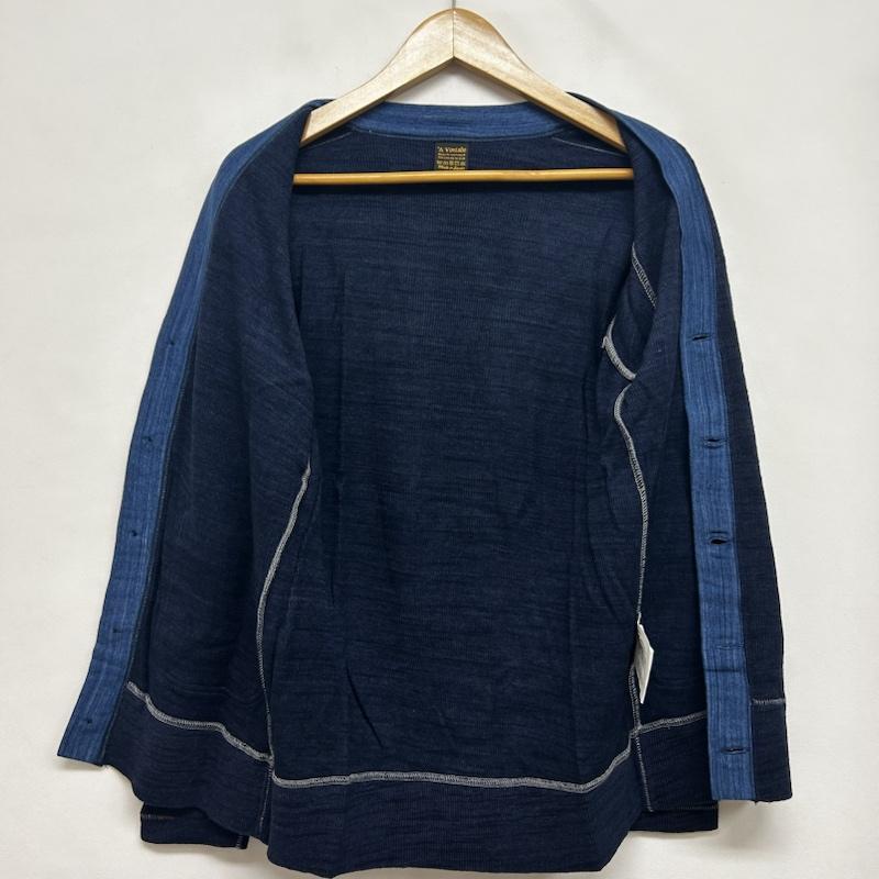 アボンタージ A VONTADE カーディガン 長袖 カーディガン スプリング マルチポケット M 無地 紺 / ネイビー / navy メンズ USED 古着 中古 50146519