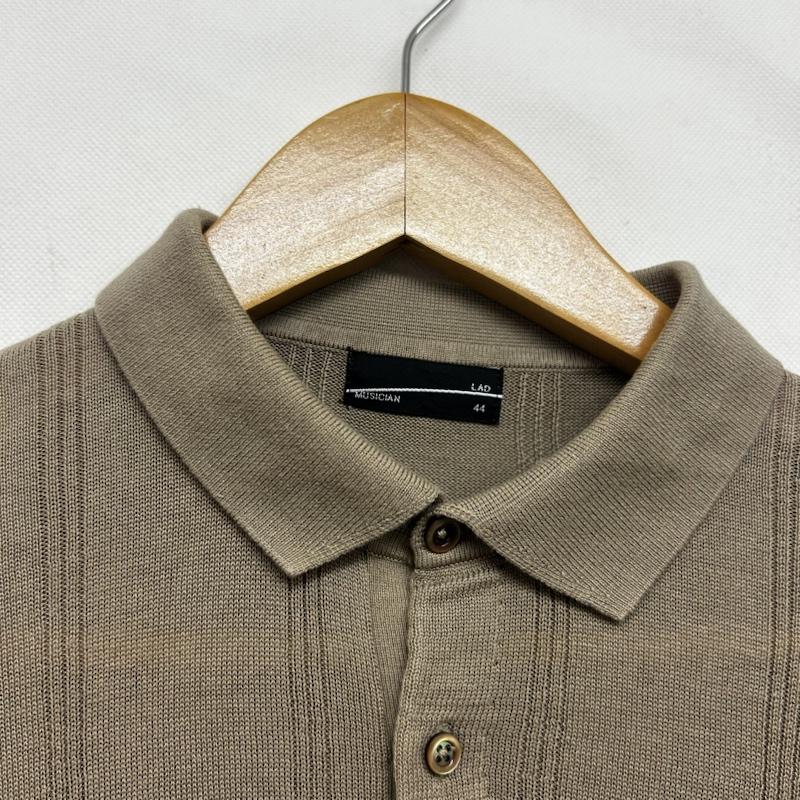 ラッドミュージシャン LAD MUSICIAN ニット、セーター 半袖 半袖ニット 無地 44 無地 ベージュ / ベージュ / beige レディース USED 古着 中古 50146524
