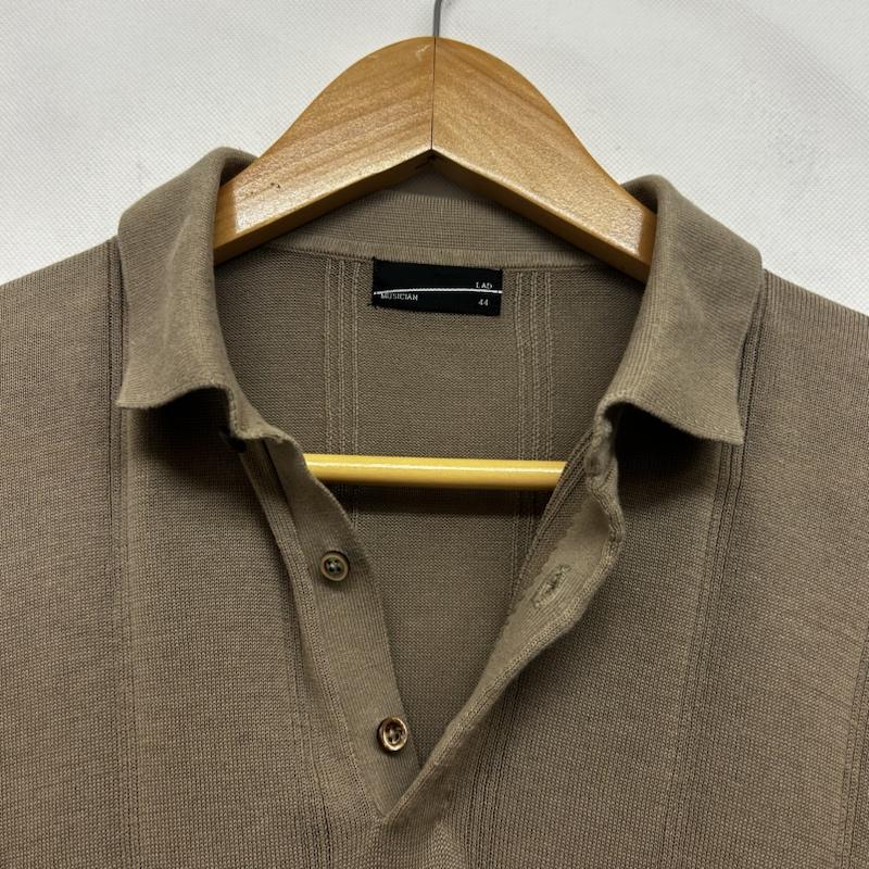 ラッドミュージシャン LAD MUSICIAN ニット、セーター 半袖 半袖ニット 無地 44 無地 ベージュ / ベージュ / beige レディース USED 古着 中古 50146524