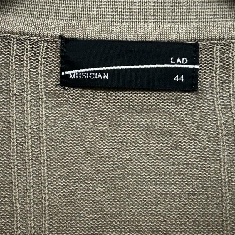 ラッドミュージシャン LAD MUSICIAN ニット、セーター 半袖 半袖ニット 無地 44 無地 ベージュ / ベージュ / beige レディース USED 古着 中古 50146524