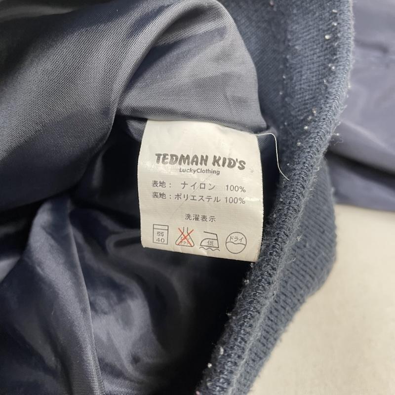 テッドマン TEDMAN ジャケット、上着 ジャンパー、ブルゾン キッズ MA-1 フライト ジャケット フルジップアップ ロゴ 刺繍 ワッペン パッチ ラッキーパンチ 子供服 L ロゴ、文字 X キャラクター X 刺繍 紺 / ネイビー / navy ボーイズ USED 古着 中古 50146554