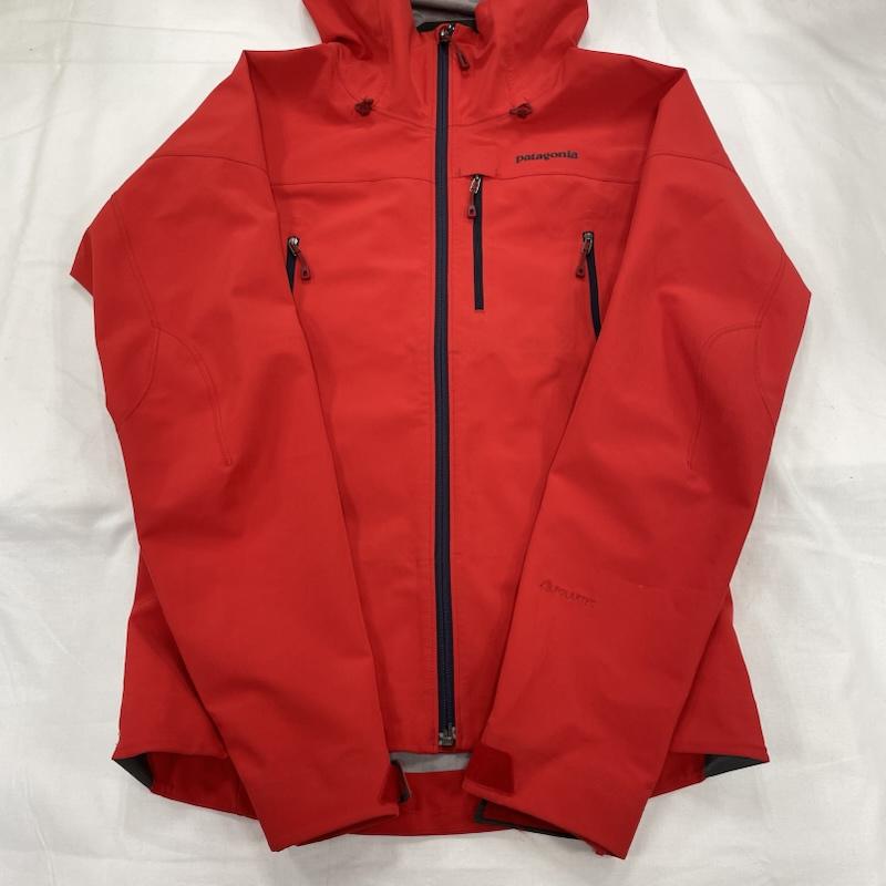パタゴニア patagonia ジャケット、上着 ジャンパー、ブルゾン ナイフブレード ジャケット ジップアップ ナイロン マウンテン パーカー XS ワンポイント X ロゴ、文字 X プリント 赤 / レッド / red X 紺 / ネイビー / navy メンズ USED 古着 中古 50146572