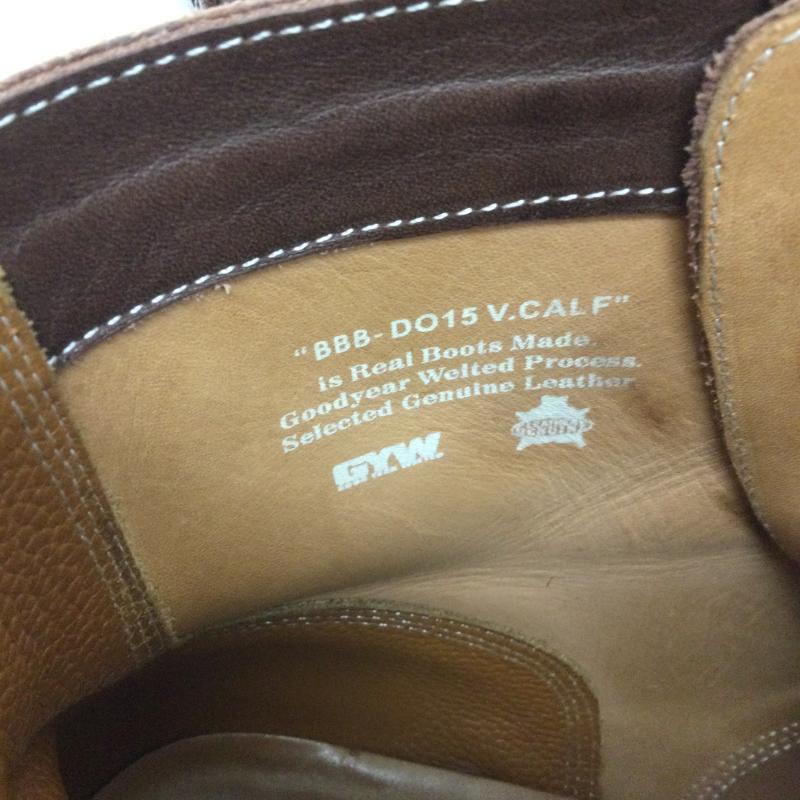 古着 USED ブーツ ショートブーツ brother bridge BBB-D015 V.CALF メンズ 本革 レースアップブーツ ワークブーツ 日本製 プレーントゥブーツ MADE IN JAPAN US：11 無地 茶 / ブラウン / brown メンズ USED 古着 中古 50146576