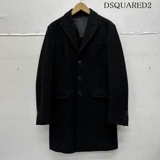 ディースクエアード DSQUARED2 コート コート一般 ウール チェスター コート S74AA0101 44 黒 / ブラック / black メンズ USED 古着 中古 50146611