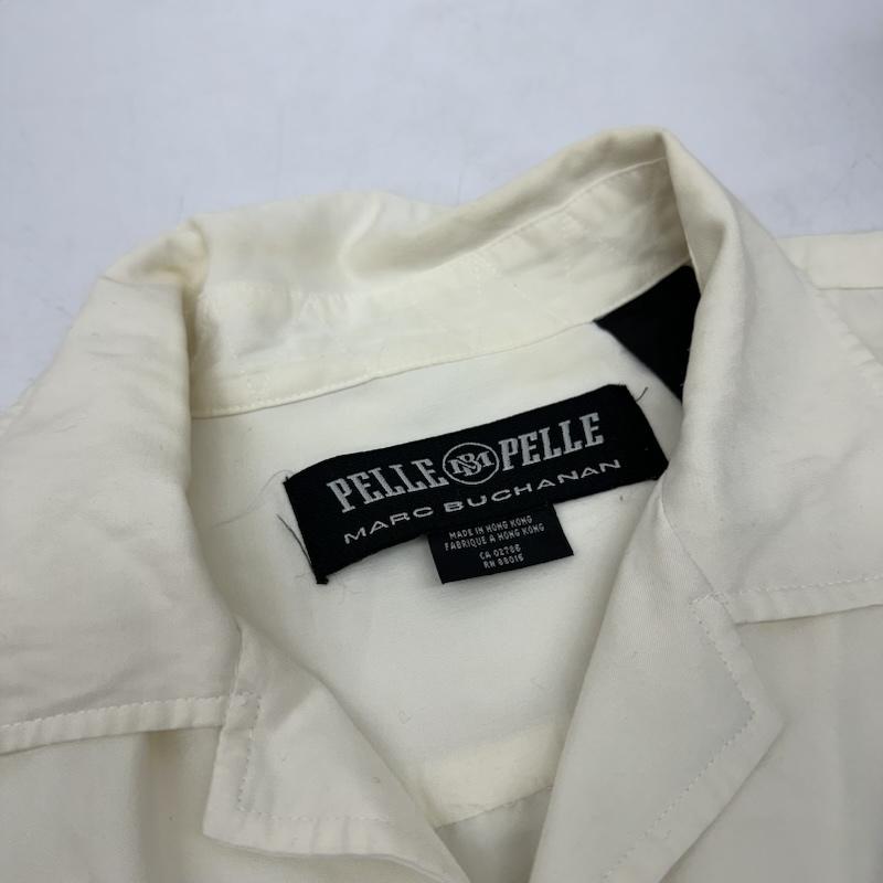 ペレペレ PELLEPELLE シャツ、ブラウス 半袖 00s トーテムポール 刺繍 レーヨン 開襟 半袖 シャツ L 白 / ホワイト / white メンズ USED 古着 中古 50146620