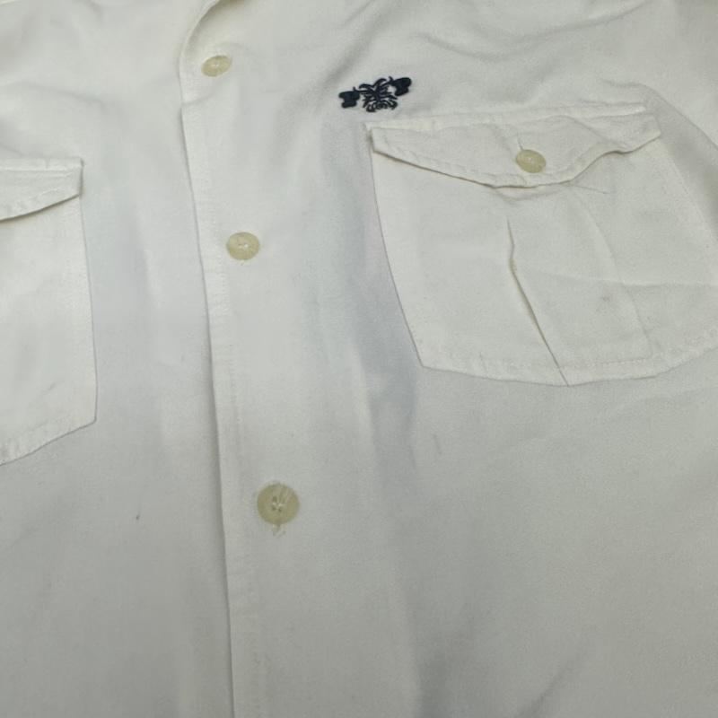 ペレペレ PELLEPELLE シャツ、ブラウス 半袖 00s トーテムポール 刺繍 レーヨン 開襟 半袖 シャツ L 白 / ホワイト / white メンズ USED 古着 中古 50146620