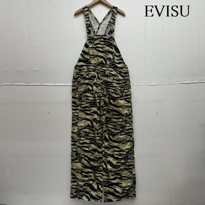 エヴィス EVISU サロペット・オーバーオール サロペット、オーバーオール タイガー カモ オーバーオール カモメ - マルチカラー / マルチカラー / multicolor メンズ USED 古着 中古 50146629