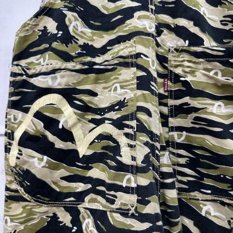 エヴィス EVISU サロペット・オーバーオール サロペット、オーバーオール タイガー カモ オーバーオール カモメ - マルチカラー / マルチカラー / multicolor メンズ USED 古着 中古 50146629