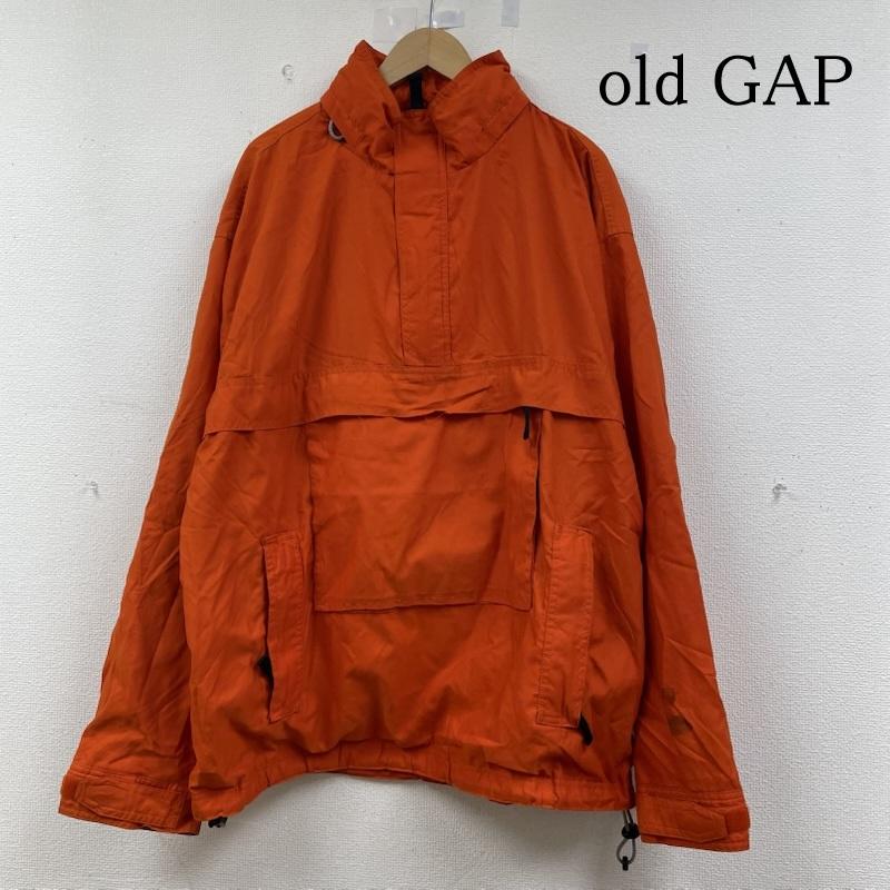 ギャップ GAP ジャケット、上着 ジャンパー、ブルゾン old アノラックパーカー ナイロン ジャケット ウインドブレーカー XL 無地 橙 / オレンジ / orange メンズ USED 古着 中古 50146645