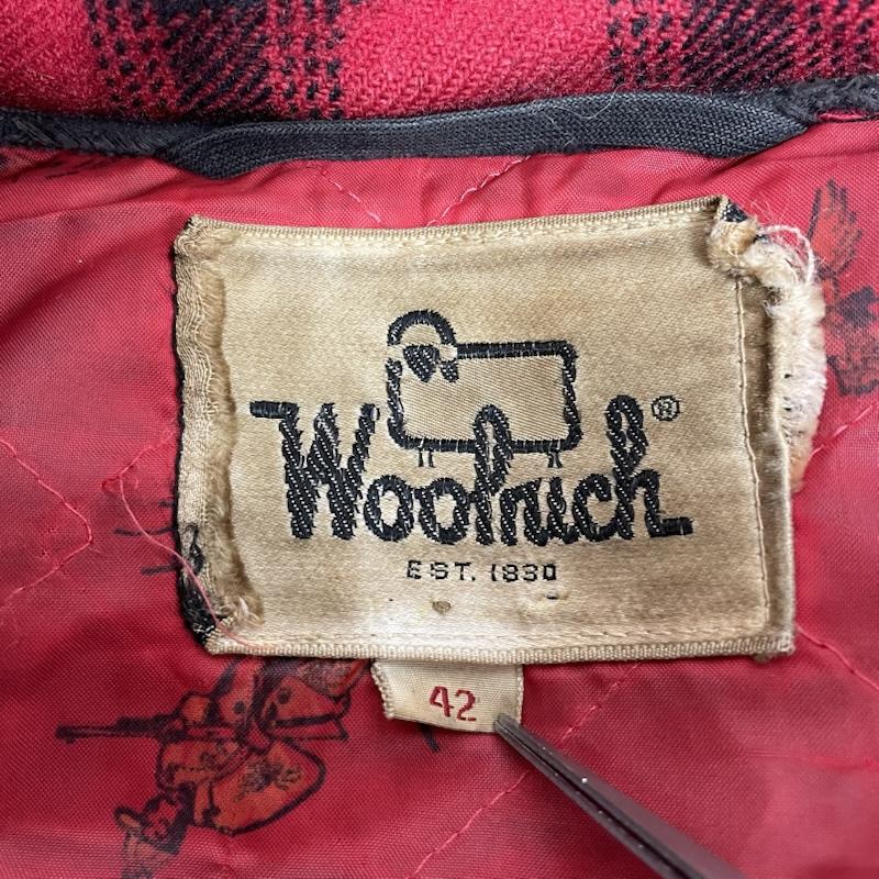 ウールリッチ WOOLRICH ジャケット、上着 ジャケット、ブレザー 70s マッキーノ ジャケット バッファローチェック 42 チェック 黒 / ブラック / black X 赤 / レッド / red メンズ USED 古着 中古 50146654