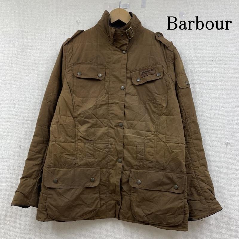バーブァー Barbour ジャケット、上着 ジャンパー、ブルゾン ワックスド ユーティリティジャケット UK16 ミリタリージャケット オイルド - 無地 茶 / ブラウン / brown レディース USED 古着 中古 50146655