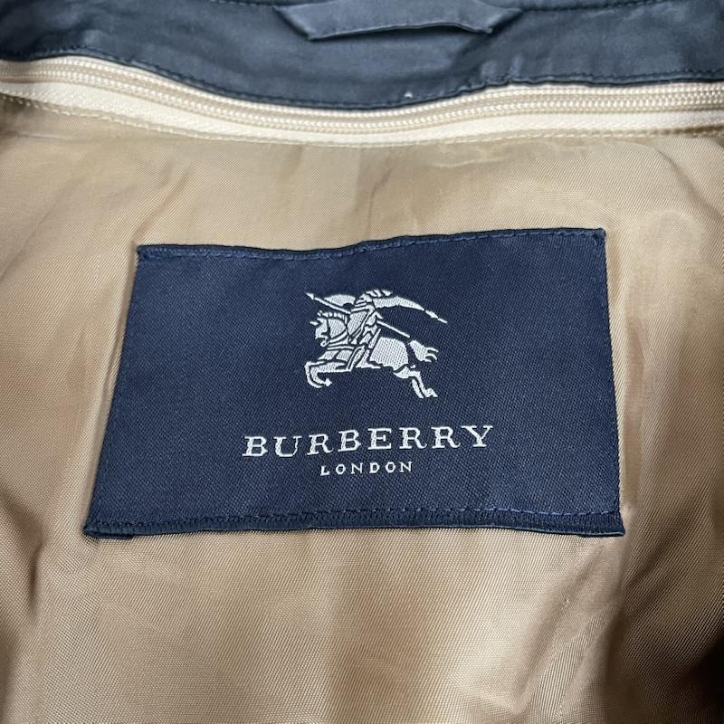 バーバリーロンドン Burberry London コート コート一般 ノバチェック ステンカラー コート ジャケット ボタン BBN12-122-29 ダウンライナー付 L 無地 X チェック 紺 / ネイビー / navy メンズ USED 古着 中古 50146660