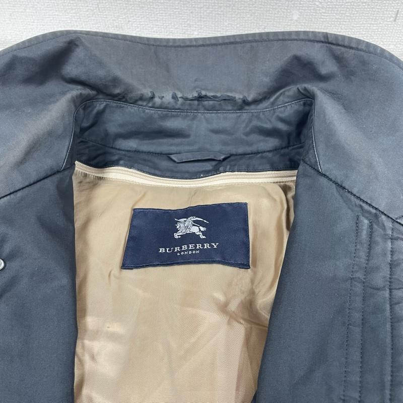 バーバリーロンドン Burberry London コート コート一般 ノバチェック ステンカラー コート ジャケット ボタン BBN12-122-29 ダウンライナー付 L 無地 X チェック 紺 / ネイビー / navy メンズ USED 古着 中古 50146660
