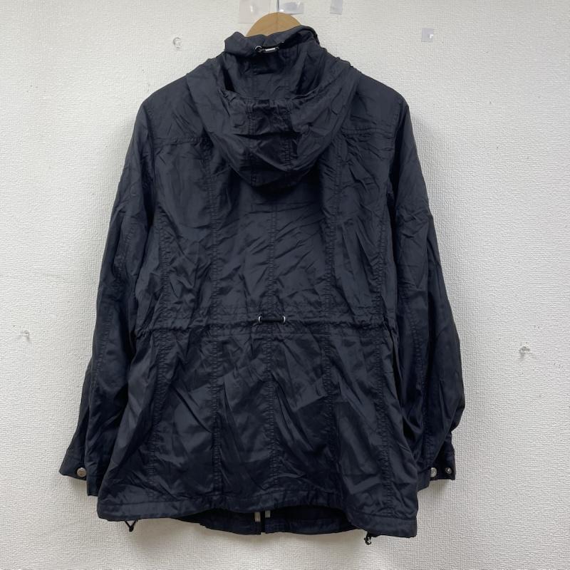 バーバリーロンドン Burberry London ジャケット、上着 ジャンパー、ブルゾン フード付き ナイロン ジャケット コート ウインドブレーカー frg27-191-09 46 無地 黒 / ブラック / black レディース USED 古着 中古 50146675