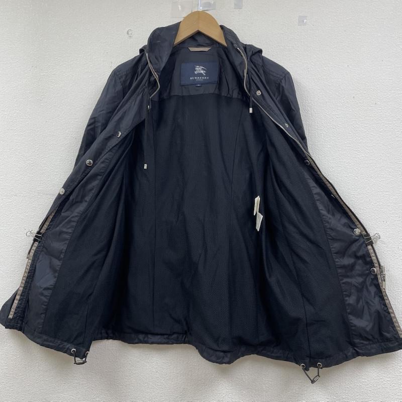 バーバリーロンドン Burberry London ジャケット、上着 ジャンパー、ブルゾン フード付き ナイロン ジャケット コート ウインドブレーカー frg27-191-09 46 無地 黒 / ブラック / black レディース USED 古着 中古 50146675