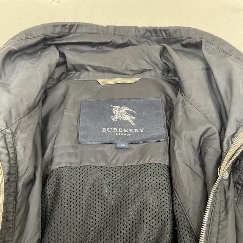 バーバリーロンドン Burberry London ジャケット、上着 ジャンパー、ブルゾン フード付き ナイロン ジャケット コート ウインドブレーカー frg27-191-09 46 無地 黒 / ブラック / black レディース USED 古着 中古 50146675