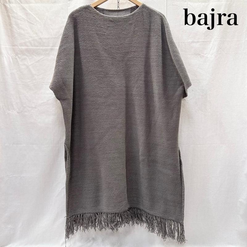 バジュラ bajra ワンピース ロングスカート ニットワンピース ロングワンピース フリッジ オーバーサイズ サイズ0 137FN01 0 無地 灰 / グレー / gray レディース USED 古着 中古 50146682