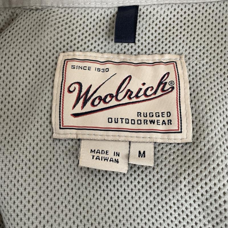 ウールリッチ WOOLRICH ジャケット、上着 ジャンパー、ブルゾン フィッシング ジャケット アウトドア デタッチャブル フルジップアップ 袖ロゴ 刺繍入り M ロゴ、文字 X 刺繍 ベージュ / ベージュ / beige メンズ USED 古着 中古 50146684