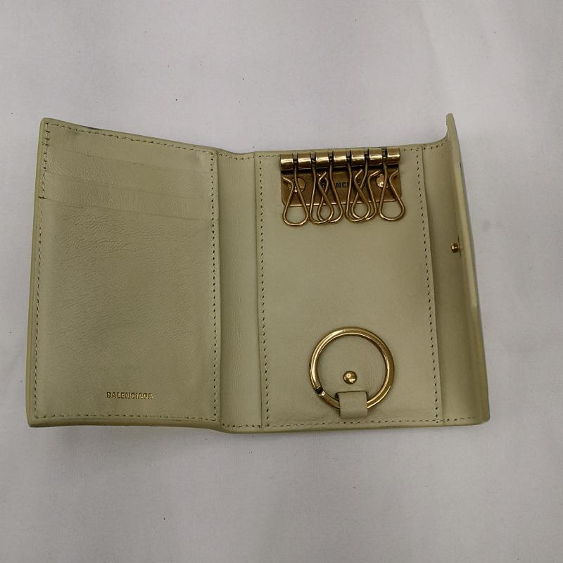 バレンシアガ BALENCIAGA キーケース キーケース 736731 2AAFT 9401 ENVELOPE 6連 レザー キーケース - 黄 / イエロー / yellow レディース USED 古着 中古 50146692