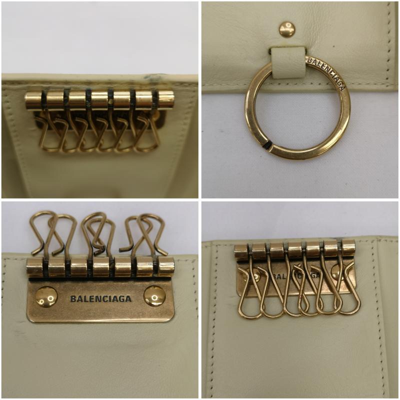 バレンシアガ BALENCIAGA キーケース キーケース 736731 2AAFT 9401 ENVELOPE 6連 レザー キーケース - 黄 / イエロー / yellow レディース USED 古着 中古 50146692