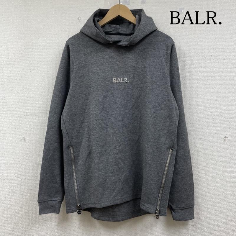 古着 USED パーカー 長袖 BALR. ボーラー パーカー Q-Series Straight Classic Hoodie スウェット プルオーバー ロゴメタルプレート B1261.1003 S ロゴ、文字 灰 / グレー / gray メンズ USED 古着 中古 50146705
