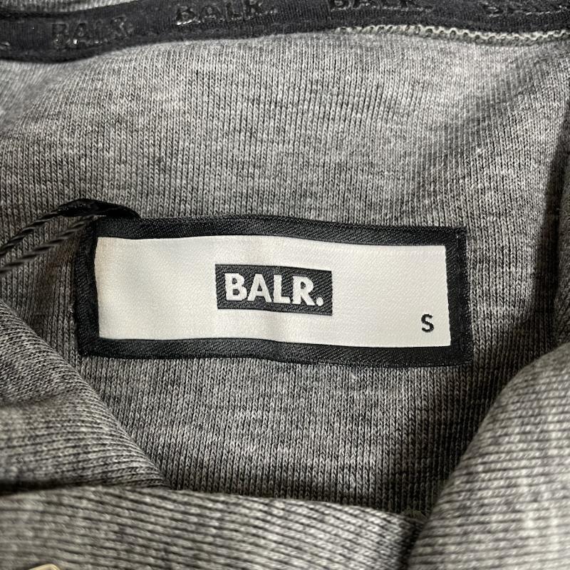 古着 USED パーカー 長袖 BALR. ボーラー パーカー Q-Series Straight Classic Hoodie スウェット プルオーバー ロゴメタルプレート B1261.1003 S ロゴ、文字 灰 / グレー / gray メンズ USED 古着 中古 50146705
