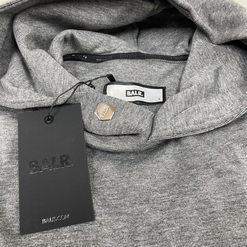 古着 USED パーカー 長袖 BALR. ボーラー パーカー Q-Series Straight Classic Hoodie スウェット プルオーバー ロゴメタルプレート B1261.1003 S ロゴ、文字 灰 / グレー / gray メンズ USED 古着 中古 50146705