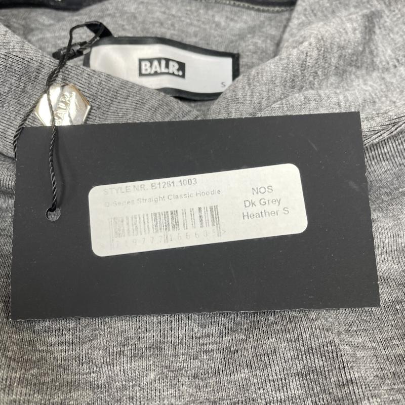 古着 USED パーカー 長袖 BALR. ボーラー パーカー Q-Series Straight Classic Hoodie スウェット プルオーバー ロゴメタルプレート B1261.1003 S ロゴ、文字 灰 / グレー / gray メンズ USED 古着 中古 50146705
